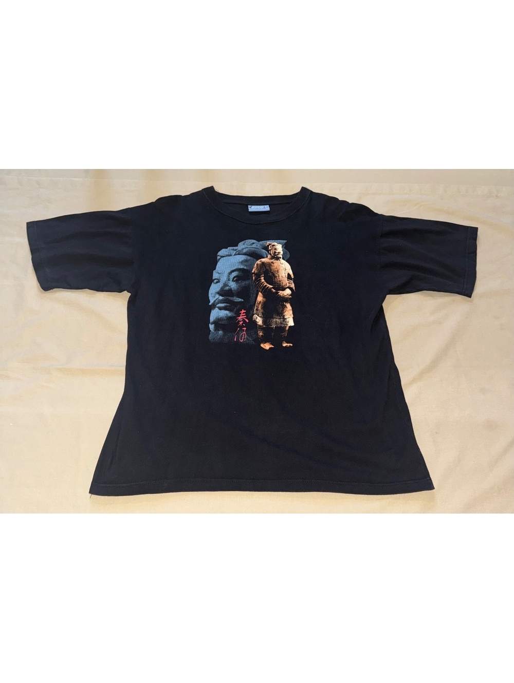 Black Terracotta Warrior graphic T-shirt